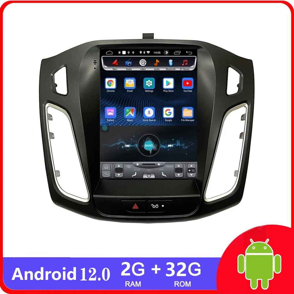 

Android 12.0 Tesla vertical screen Car Radio GPS Multimedia for FOCUS 12-17 Vehicle no DVD Player Autoradio Bluetooth Headunit