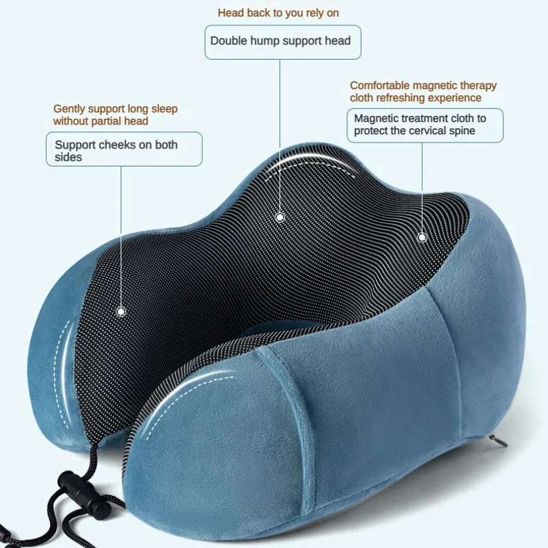 Car Pillows Memory Foam Soft Neck Supportor Travel Cushion U Shaped Neckrest Pad Cervical Interior Automobile Accessories