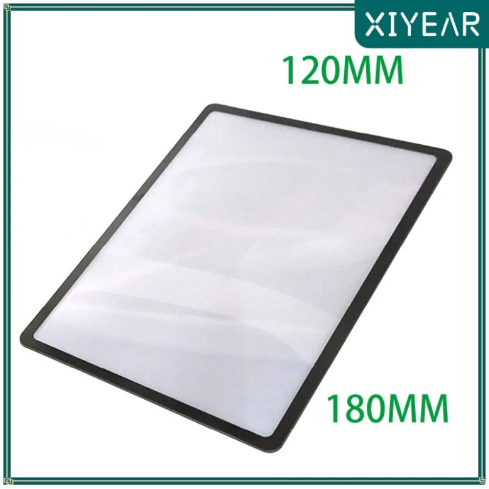 A5 Business Card Magnifier Portable 180X120MM Large Size Transparent PVC Magnifier Reading Books Novels