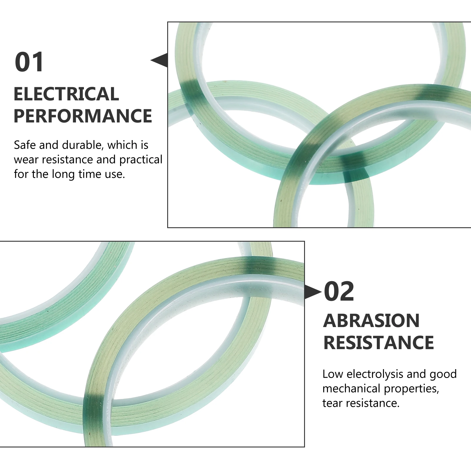 

6pcs Heat Resistant High Temp Electrical Industrial Wear-Resistant Thermal Insulation For Electronics Wire Protection