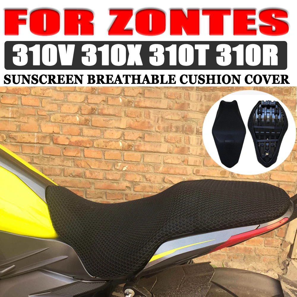 For Zontes 310V 310X 310T 310R 310 V X T ZT310 X310 Accessories Seat Cushion Cover Sunscreen Breathable Seat Protector Case Pad