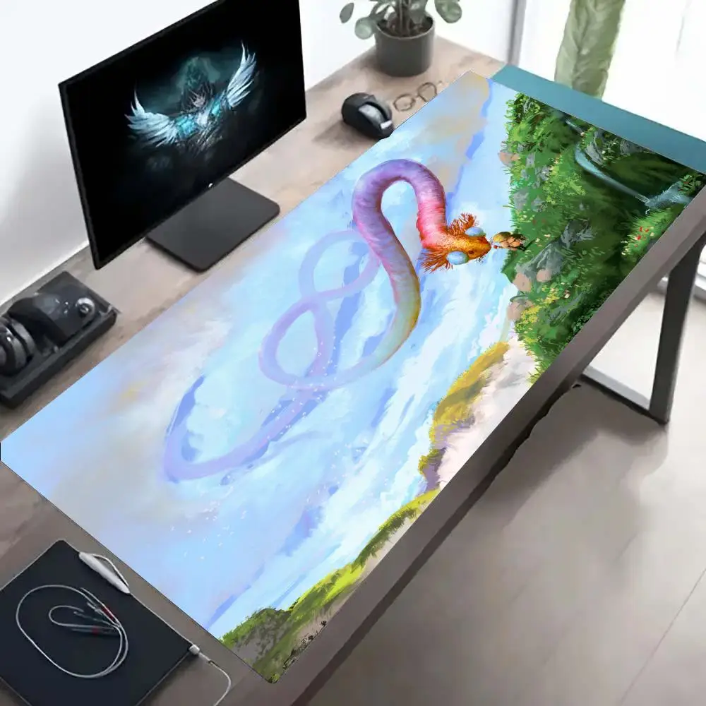 

Oriental Fantasy Creature Mouse Pad Large Rubber Anti-slip Desk Accessories Mousepad for Offices & Gamer Keyboard Mats Decor Mat