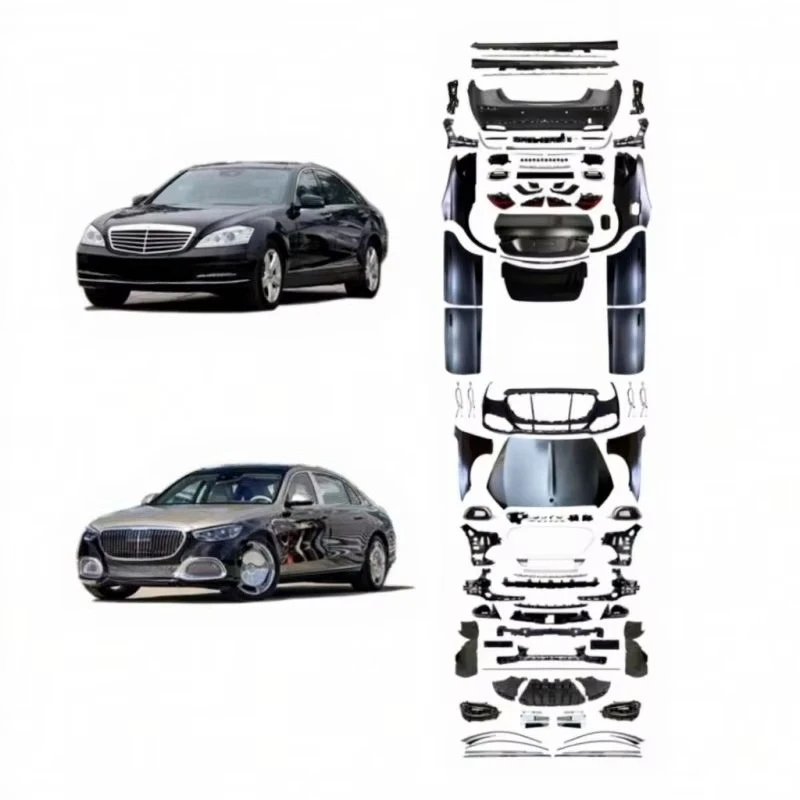 for Mercedes-Benz W221 W223 for Mercedes-Benz S Class Upgrade To 1:1 Exterior Style Bodykit Facelift Car Accessories Front R
