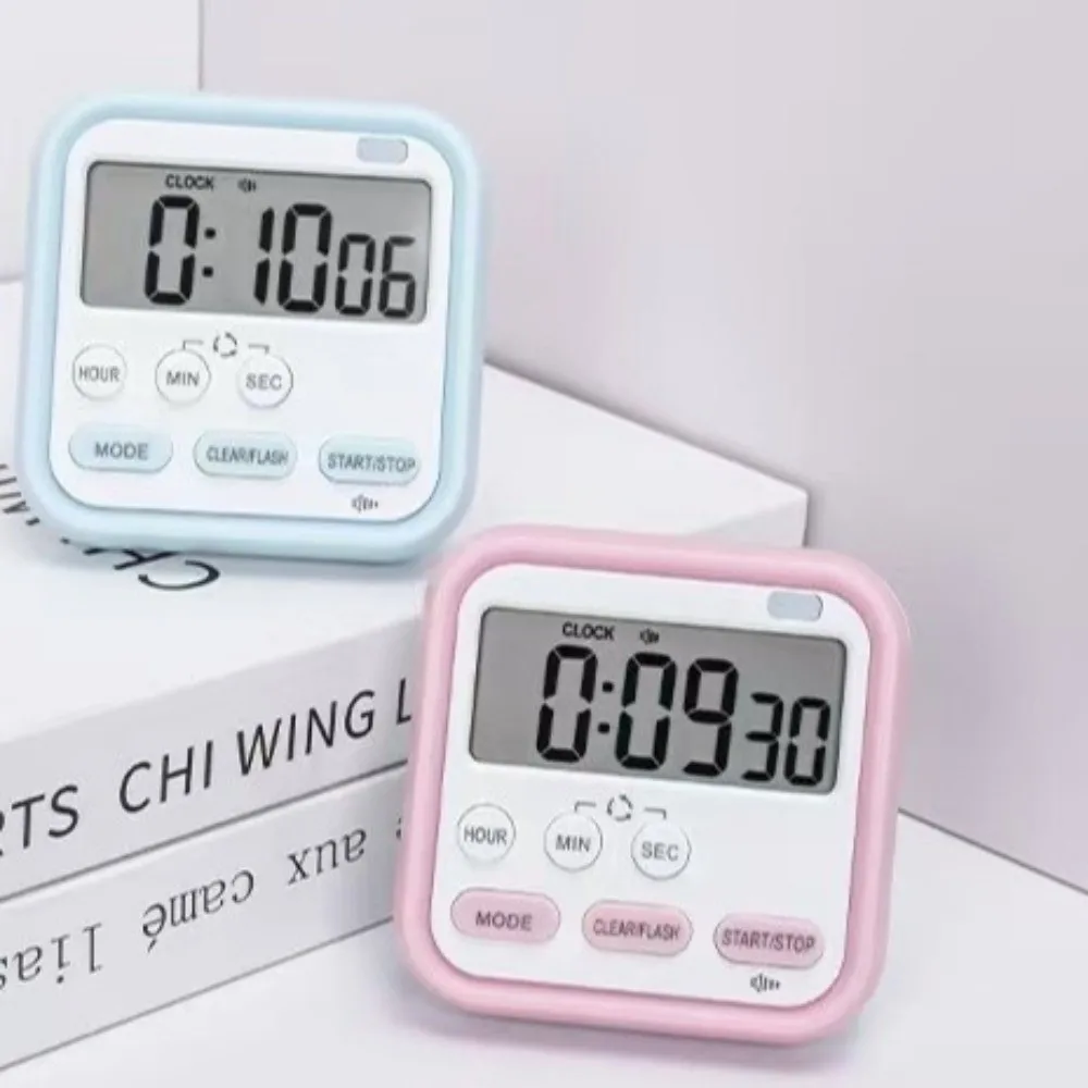 Temporizador de cocina Digital con pantalla Digital, alarma fuerte, administrador de tiempo, reloj de cuenta regresiva, temporizador de cocina multifuncional para aprendizaje de estudiantes