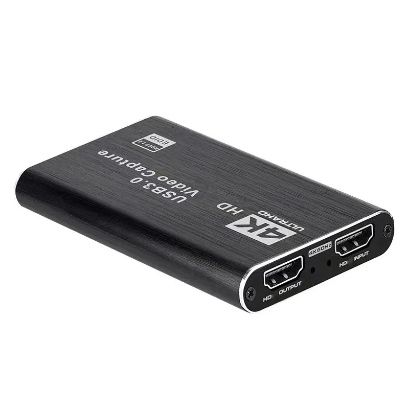 4K USB 3.0 karta przechwytywania wideo kompatybilny z HDMI 1080P 60Hz HD wideorejestrator Grabber dla PS4 OBS nagrywanie gier przekaz na żywo