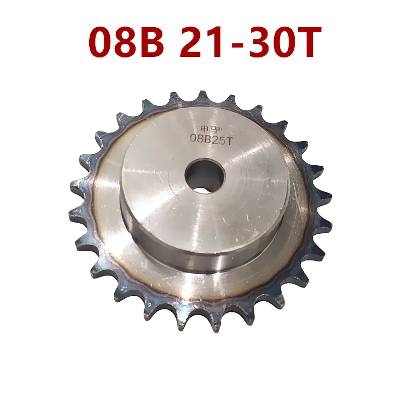 Material A3 steel 4 points 08B sprocket 21/22/23/24/25/26/27/28/29/30 teeth T chain sprocket 08B/4 points A3 steel boss sprocket