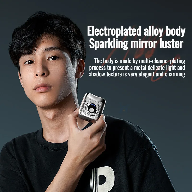 Men's Portable Razor Set Suspended Dual Head Razor Printed Razor Travel Mini Razor Convenient Razor