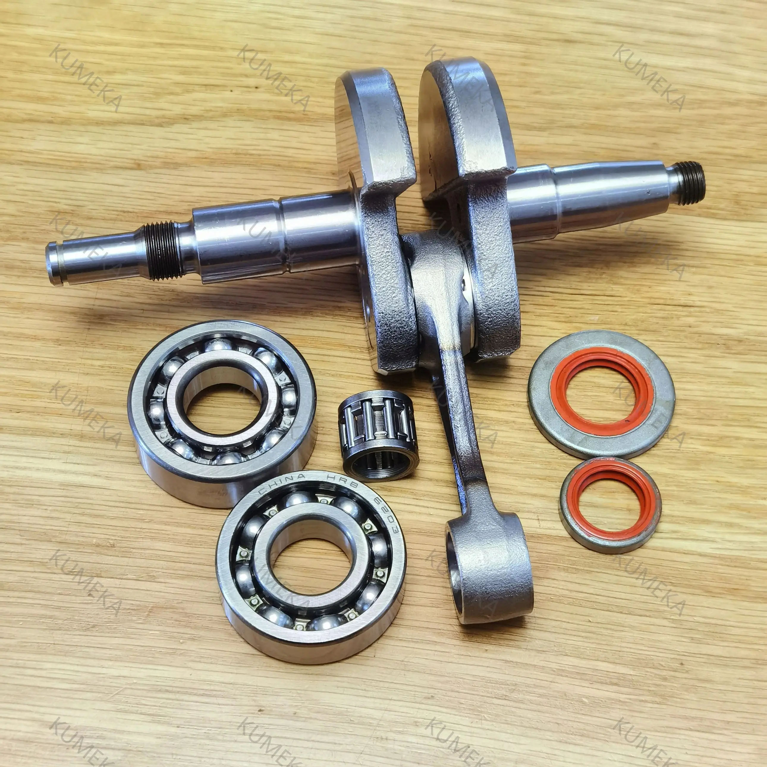 MS661 Crankshaft With Ball Bearing Oil Seals and Pin Set For Stihl MS661 MS661C Chainsaw Replacement Parts