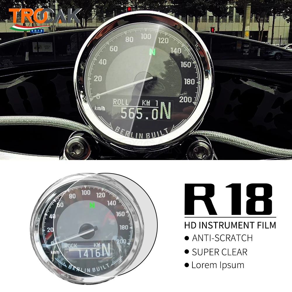 Película protectora de pantalla para motocicleta, accesorio de protección contra arañazos para BMW R18 R 18 2021-2023