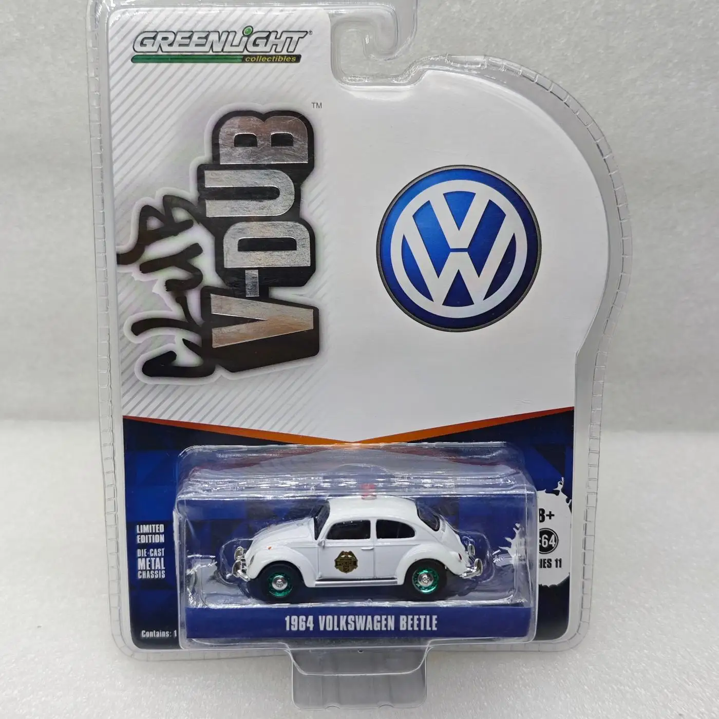 GreenLight 1:64 1964 Volkswagen Beetle Simulation Diecast Car Metal Alloy Model Car decoration display collection gifts