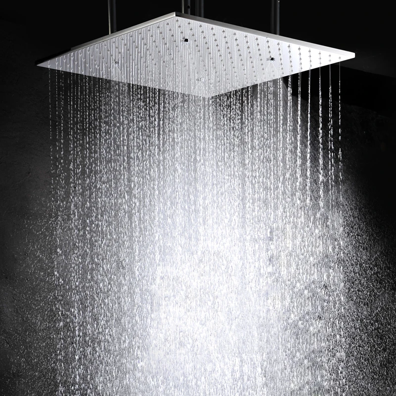 Wall -mounted bronze bathroom dual -function rainfall atomized shower head