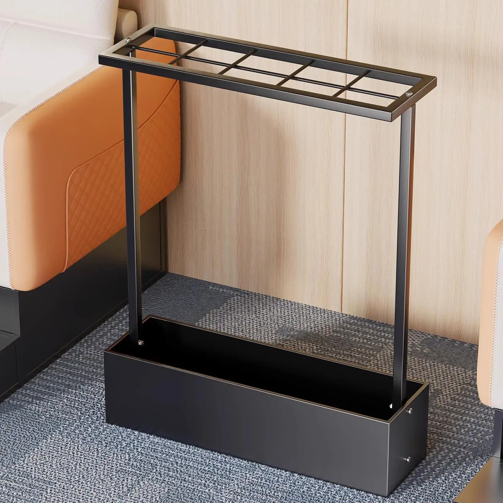 

Modern Metal Pool Cue Rack Professional Floor Stand Billiard Cue Holder for Bar Billiard Room Storage