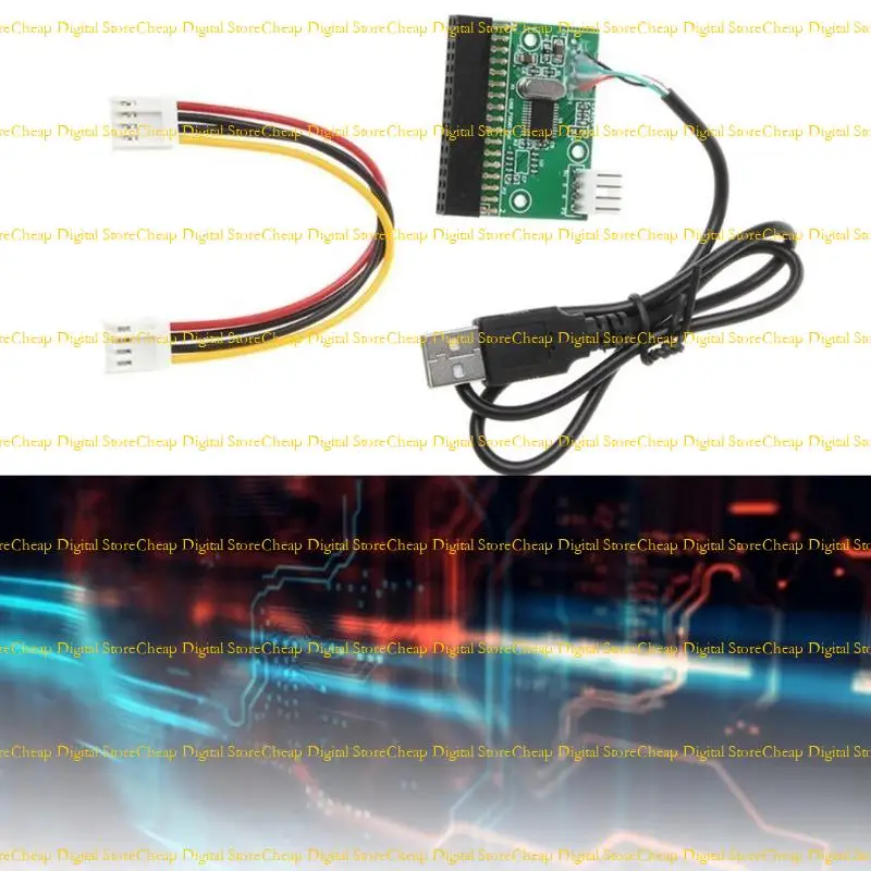 W3JB USB bis 34Pin Diskettenanschluss -Anschlussscheibe für Diskettenplatte 1,44 3,5 -Zoll -USB -Kabeladapter – Detail 2