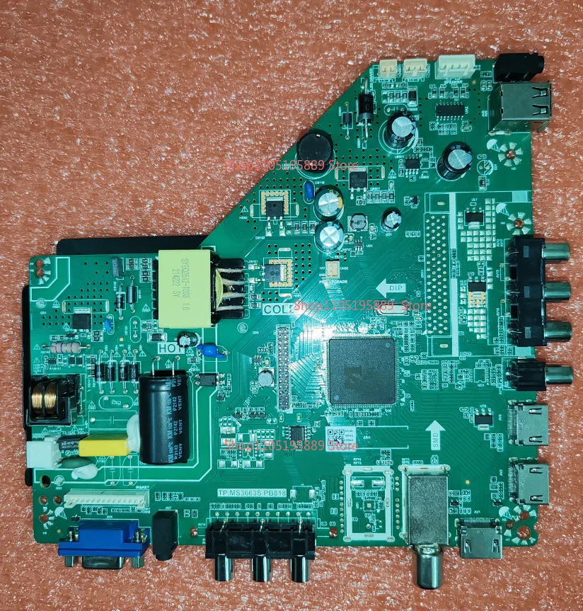 TP,MS3663S.PB818 Three in one TV motherboard, physical photo, tested for  64--94V  300MA  48W