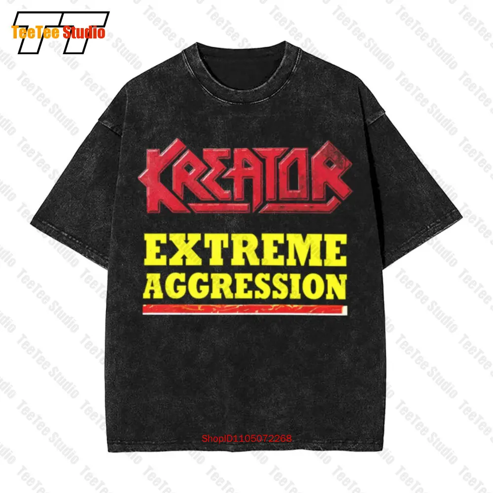 

New Vintage Oversized T-Shirt Kreator Extreme Aggression Dtg E793