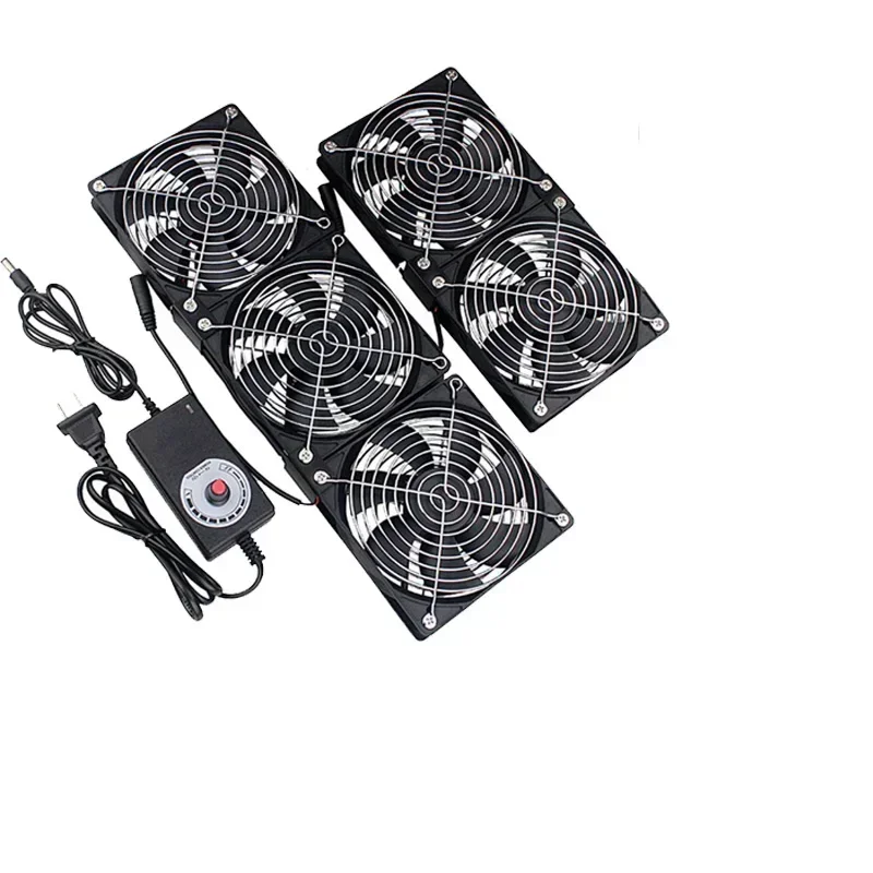 12cm High Speed DC 12V 220V Btc Mining Machine Chassis Exhaust Fan 120MM Violent Server Cooling Fan