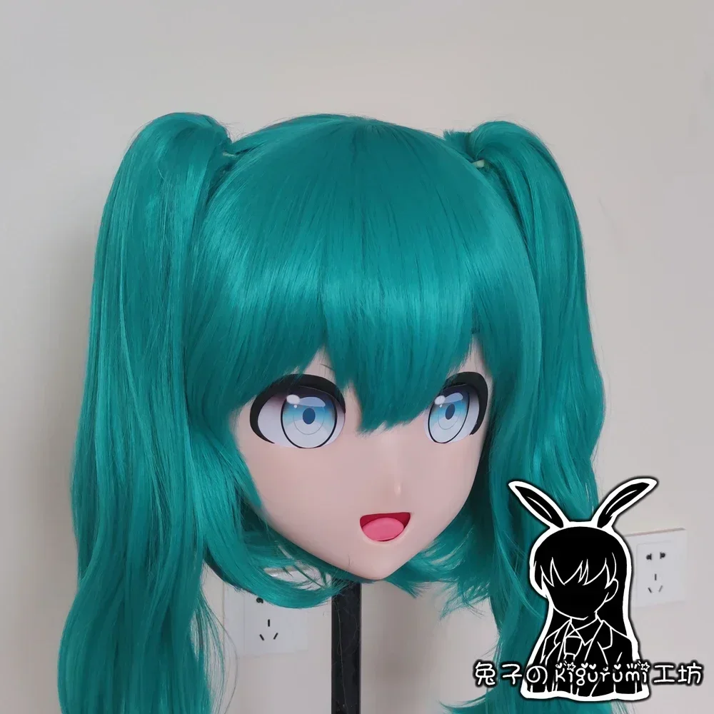 (R-Mask 01) Fatto a mano in resina femminile Crossdress Bella ragazza Testa Lolita Maschera per bambola Anime giapponese Cosplay Kigurumi Maschera Crossdresser