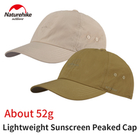 Naturehike Summer Fashion Peaked Cap 52g Ultralight Sunscreen Repellent Unisex Breathable Outdoor Sports Hat Climbing Hiking