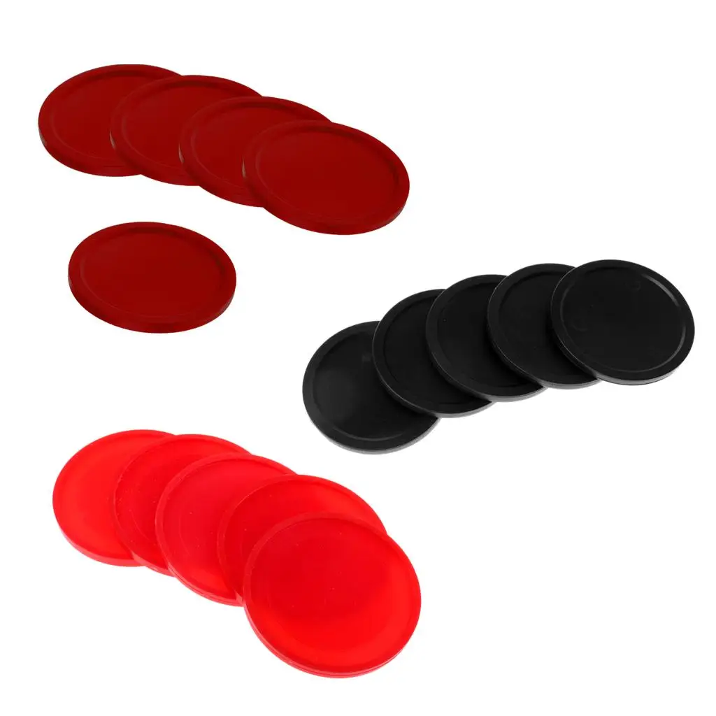 Air Hockey Accessories Plastic Puck Set 50mm Diameter Table Hockey Synonym Indoor Room Gaming for Kids and Adults