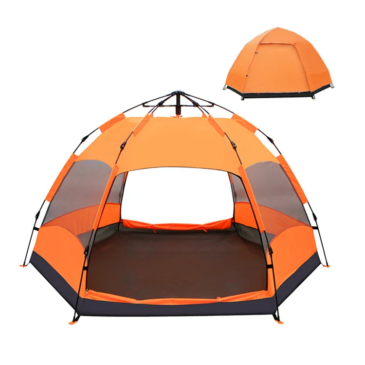 

Outdoor thickened rainproof 5-8 people portable camping tent fully automatic quick-opening beach tent