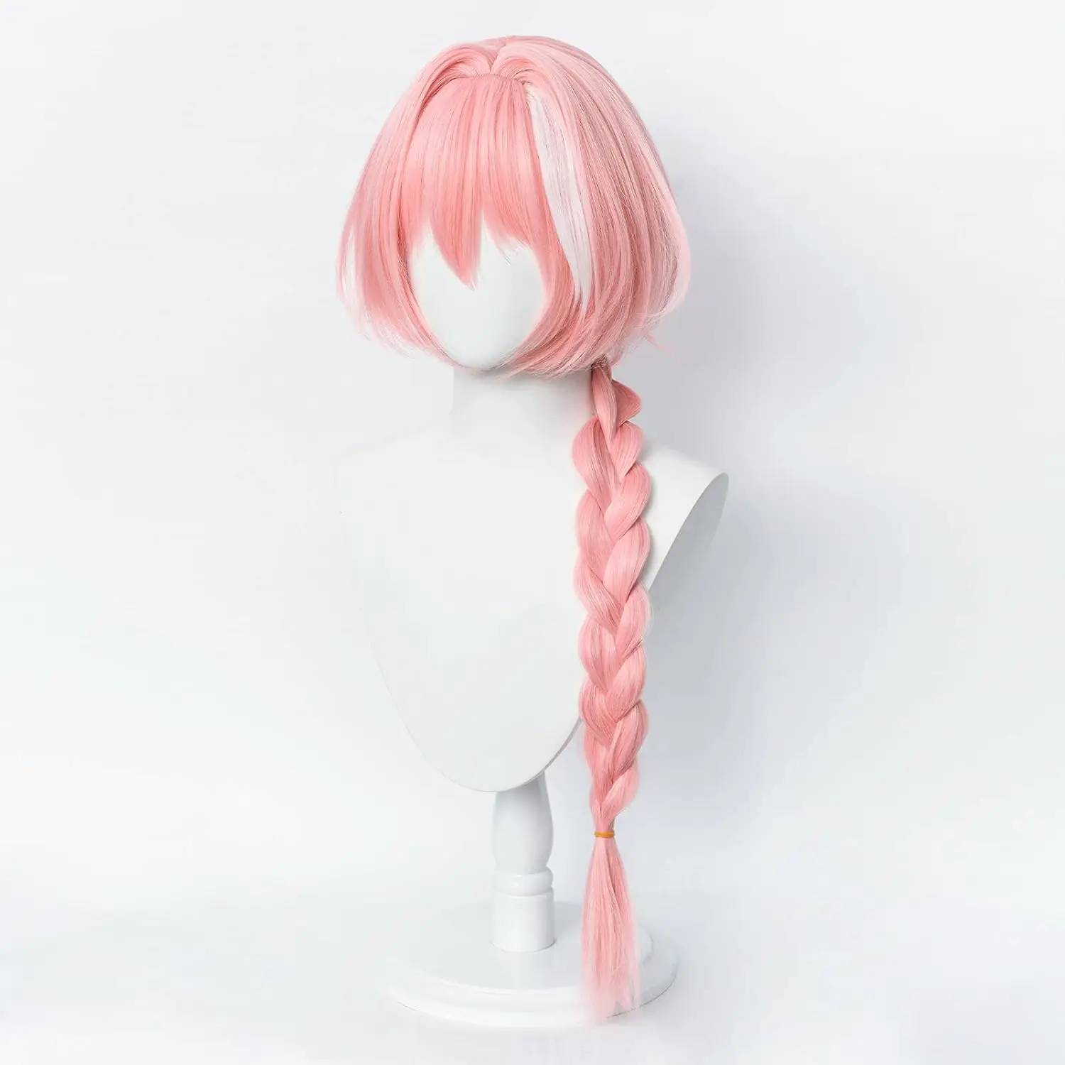 Theme Party Game Fate Apocrypha Women and Girl Long Pink Braid Astolfo Cosplay Wig