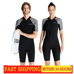 Warm diving suit men short-sleeved 3MM wetsuit large size snorkeling swimming surf suit women's swimsuit  neoprene  swim suit