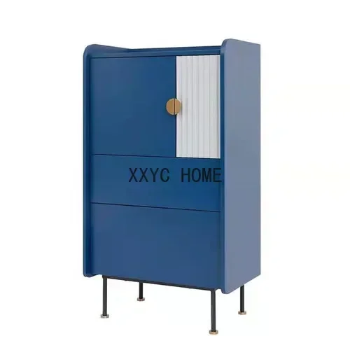 zqNordic Locker Nordic Fashion Chest of Drawers Light Luxury Wine Cabinet Paint Living Room Italian Minimalist Storage Cabinet