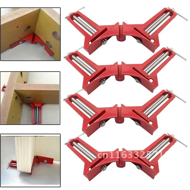 

4pcs New Multifunction 90 degree Right Angle Clip Picture Frame Corner Clamp 100MM Mitre Clamps Corner Holder Woodworking tool