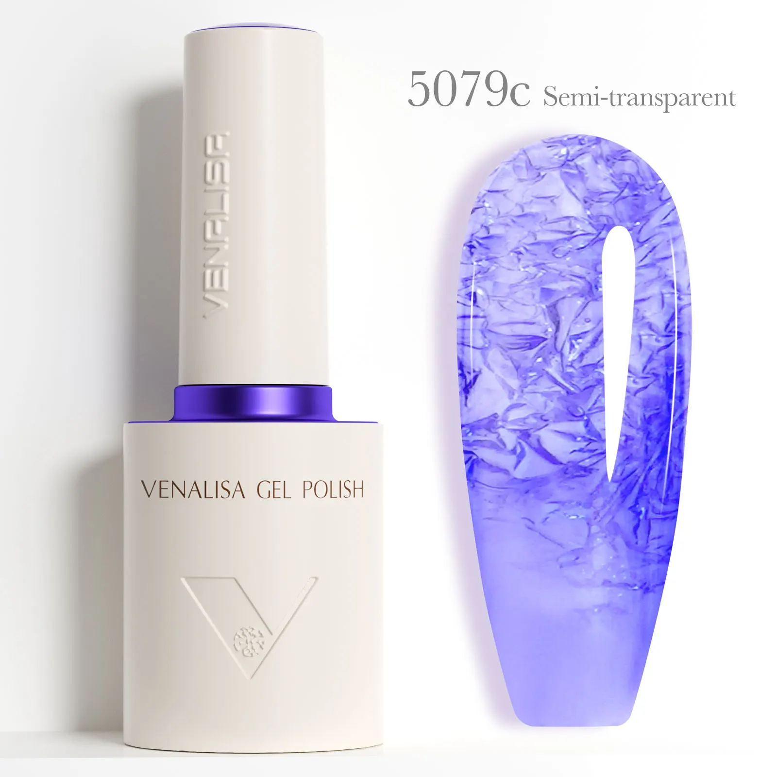 10ml Venalisa TPO Gratis Nagelgel Polish Bloedrood Semi Transparant Semi Permanent Vegan Soak Off UV LED Ronde Vorm Borstelgel