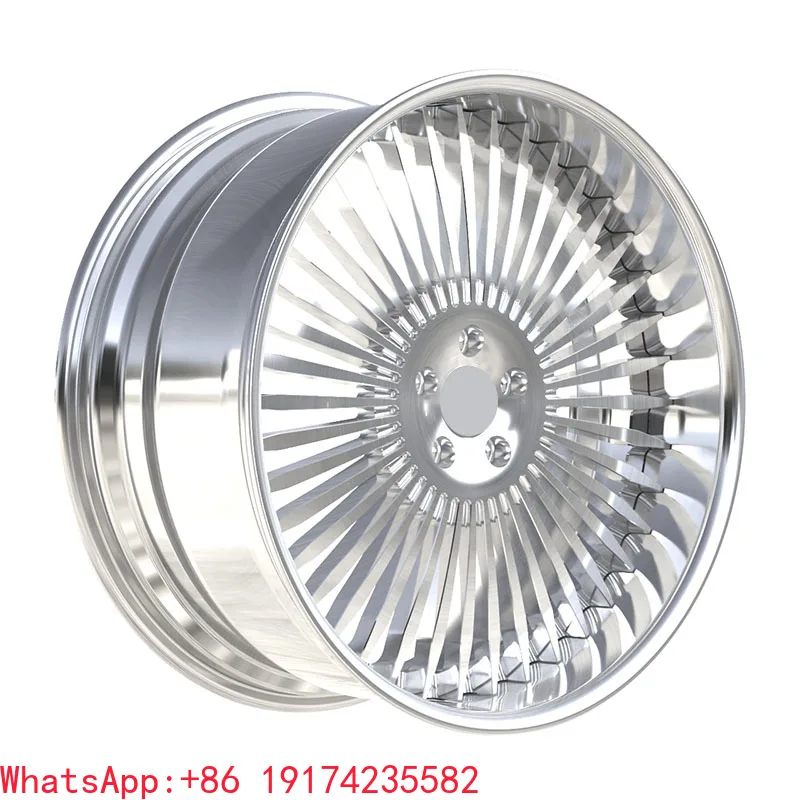 

2 Piece Mate Silver Face Aluminum Polish Alloy Forged Wheels 16 17 18 19 20 21 22 23 24 Inch 5x112 5x114.3 5x120 Rim Hub