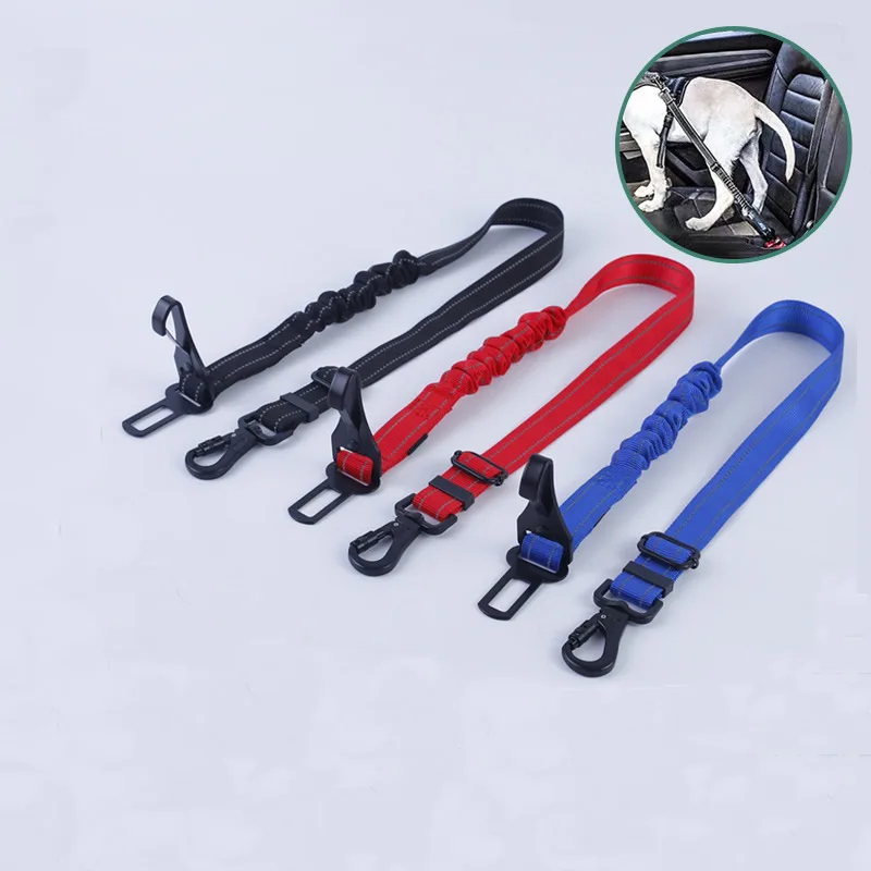 

Pet dog safety belt Small, medium and large dog car safety buckle car safety rope dual-purpose leash anti-trip rope