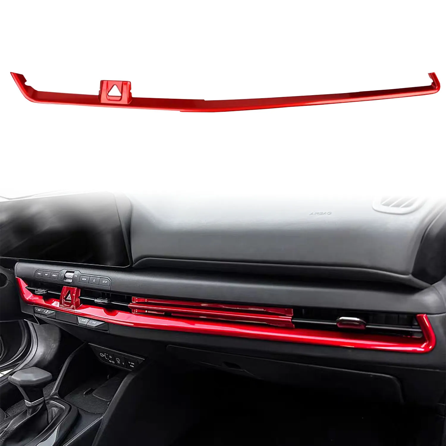 

Для Kia K4 2025 2026 левый руль! Интерьер автомобиля, приборная панель, центральные консоли, литая полоса, накладка, аксессуары из АБС-пластика, 1 шт.