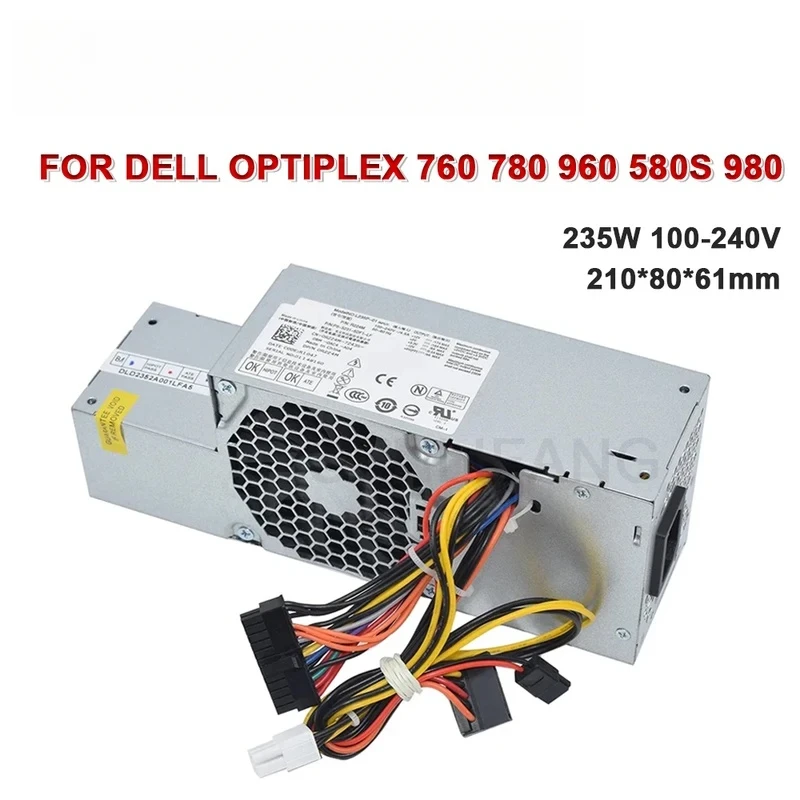 

CHJFor Dell OptiPlex 760 780 960 580S 980 L235P-01 H235P-00 H235E-00 F235E-00 AC235AS-00 D235ES-00 R224M PW116 235W PSU