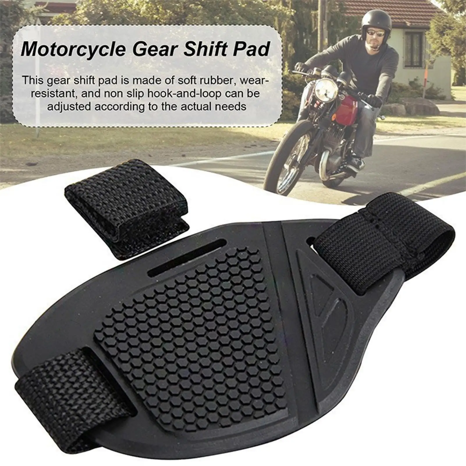 

1PC Motorcycle Shift Pad Gear Shoe Cover Durable Lightweight Boot Protector Adjustable Protector Cover for Riding Shoe Protect
