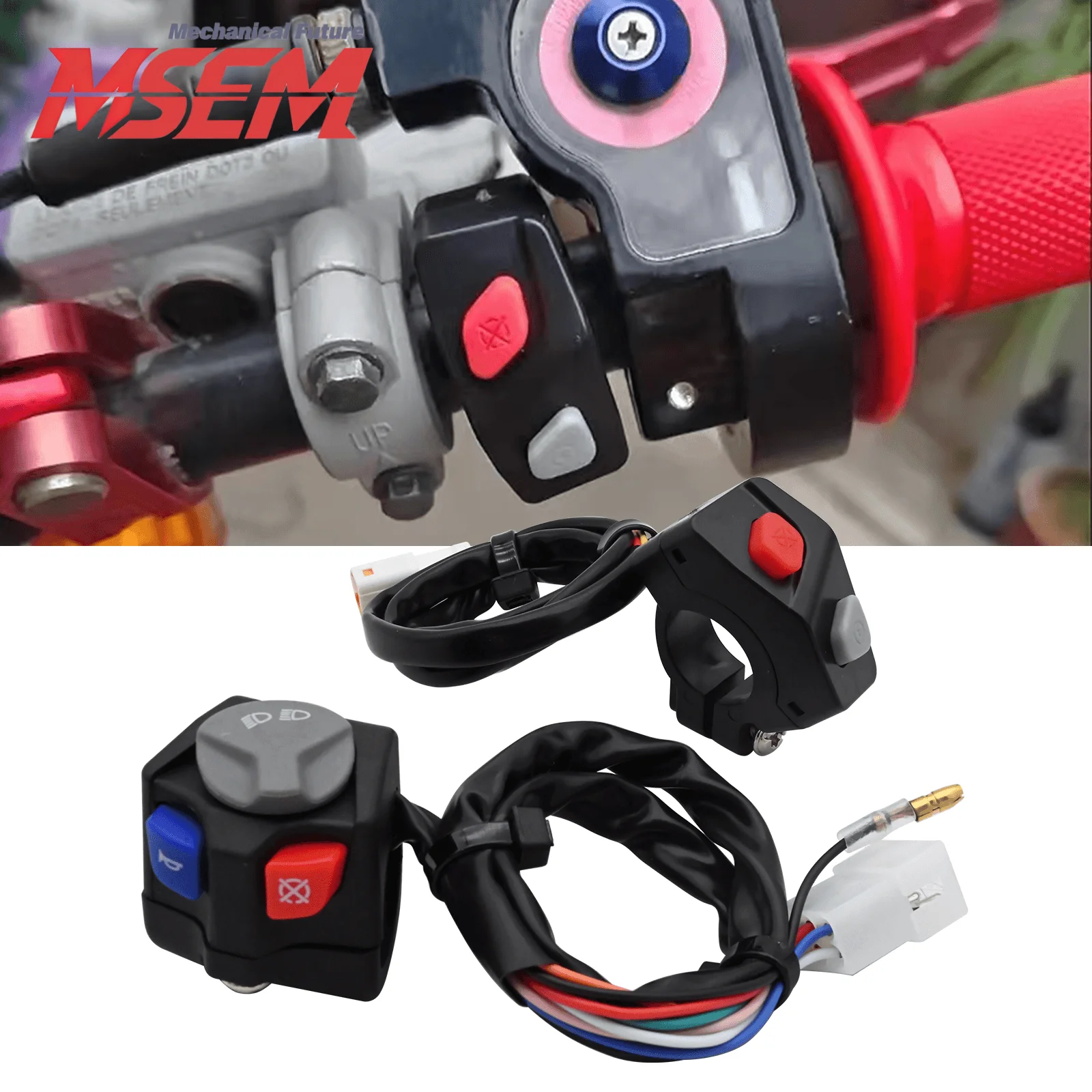 Lenker-Licht- und Hupenschalter mit Motor-Stopp- und Startfunktion für KTM EXC SX SXF XCW Husqvarna TE FE 125 250 350 450 500 Motocross-Teile