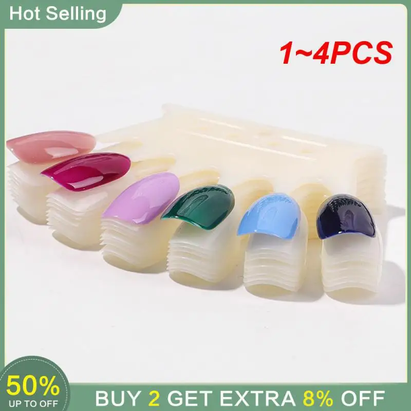 1~4PCS False Nail Color Book Display Board Easy To Take And Use. Acrylic Nail Polish Exercise Color Table