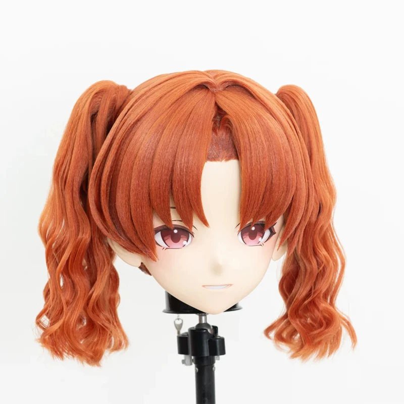 (MEO0109) Personalizar hecho a mano cabeza completa con cerradura Crossdress hombre a mujer dibujos animados japoneses Anime personaje del juego máscara Kigurumi