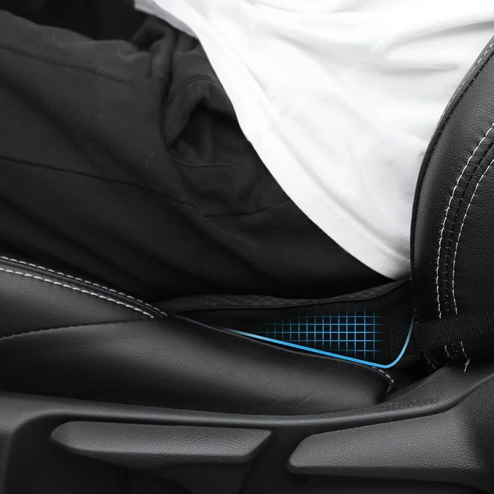 Driver Breathable Seat Pad Memory Foam Breathable Hip Increase Cushion Buttocks Seat Cushion Summer Breathable Non-Slip Car Pad