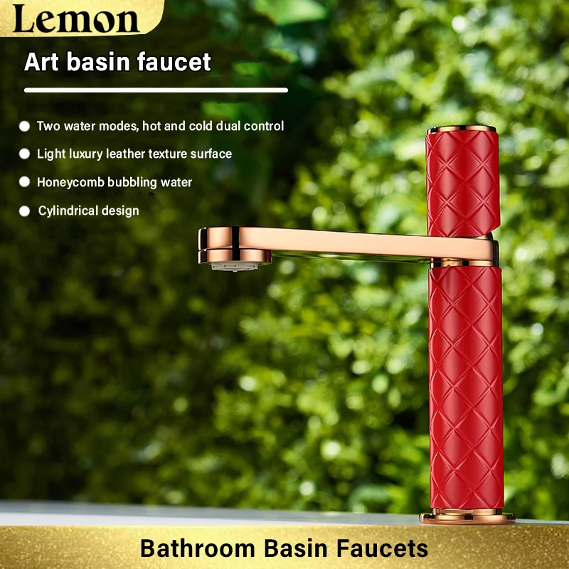 

Bathroom basin faucet brass material single hole installation hot and cold mixing sink basin faucet, ceramic valve core
