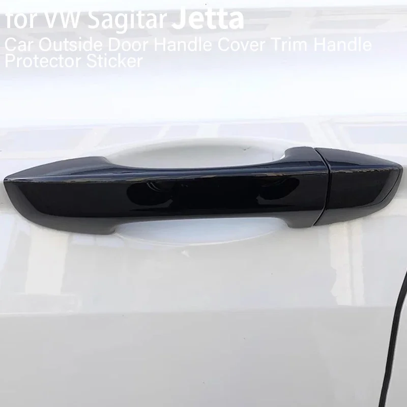 

Car Outside Door Handle Cover Trim Handle Protector Sticker for VW Jetta Sagitar Exterior Accessories 2019 2020 2021 2022 2023