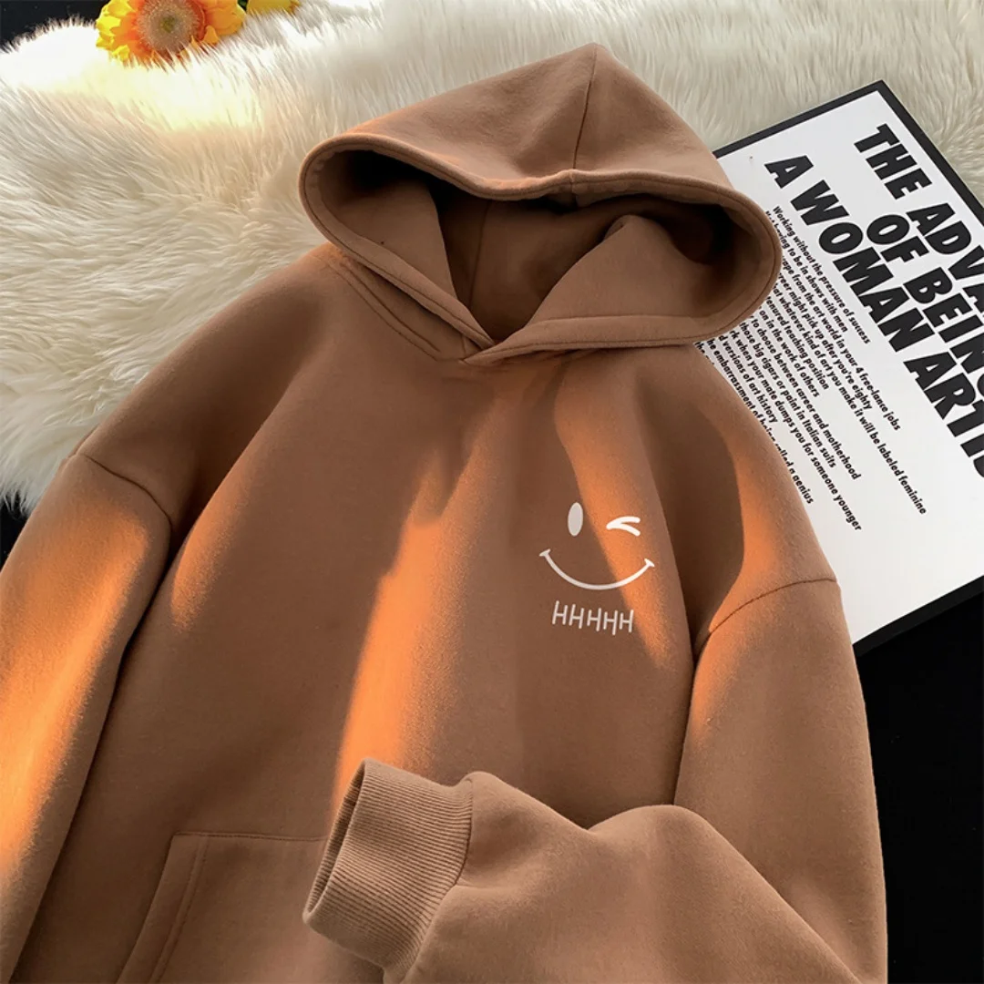 سويت شيرت رجالي من القطن بغطاء للرأس، بلوفر ناعم مريح للارتداء الكاجوال، ملابس مريحة للرجال مع غطاء للرأس #5