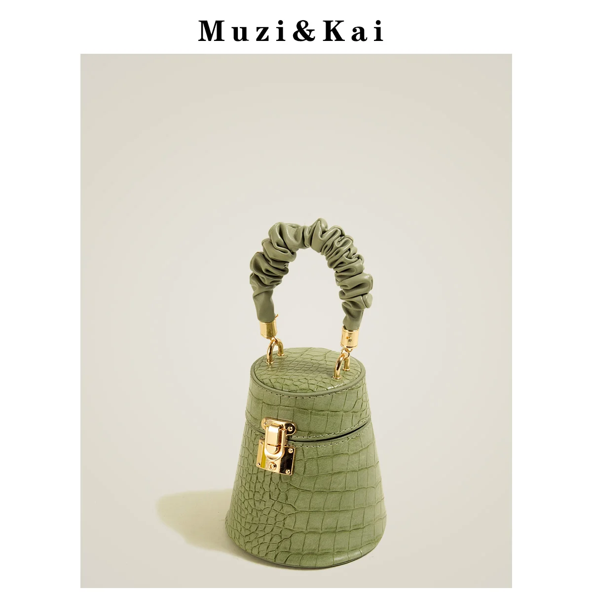 

Fashionable Crossbody Bag Women's Bag Versatile Design Korean Style Soft Synthetic Leather Bucket Shape Small Square Bag