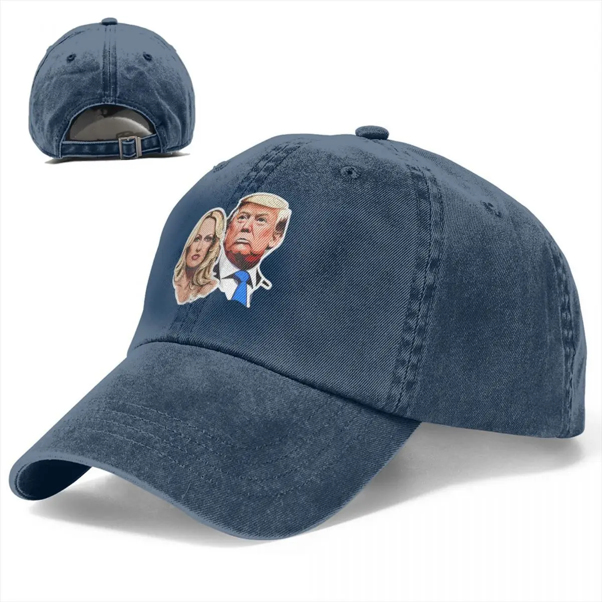 Stormy Daniels Trump Satire Men Baseball Caps Distressed Cotton Hats Cap Vintage Outdoor Running Golf Adjustable Fit Sun Cap