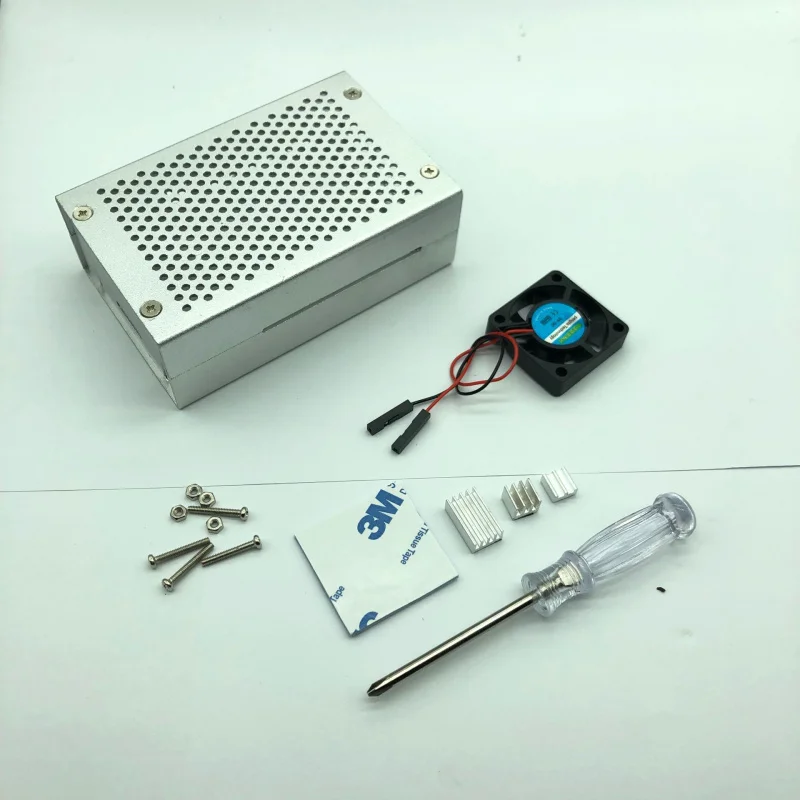 Raspberry Pi Metal Motherboard ShellRaspberry Pi 3Generationb+Aluminum Alloy Box Heat Dissipation2bShell Accessories