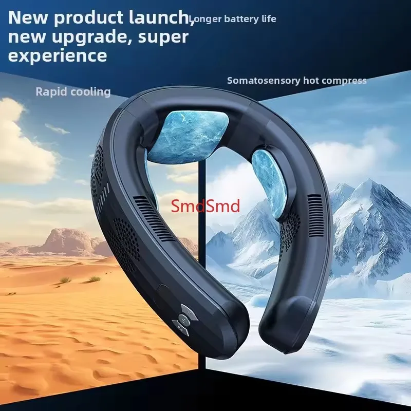 2026 New Upgraded Neck Air Conditioner Portable Fan Cool in 3s Rechargeable Personal Cooling Device Neck Fans that blow cold air