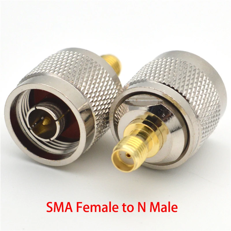 SMA Auf N Adapter N Männlich Weiblich Auf SMA Weiblich Männlich Jack Stecker Gerade RF Stecker Test Konverter Messing Kupfer