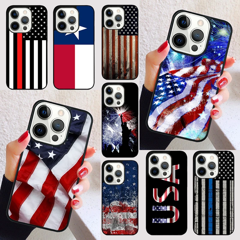 American Flag Statue of Liberty cover For iPhone 15 16 13 12 11 14 Pro Max Mini Max SE 2020 7 8 15 16 Plus Phone Case