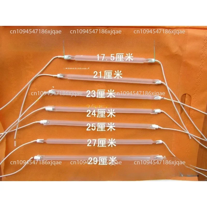 1 Piece Halogen Tube; Frosted Glass Heater Tube; Direct Plug-in; Heating Quartz Tube with Wire 400W