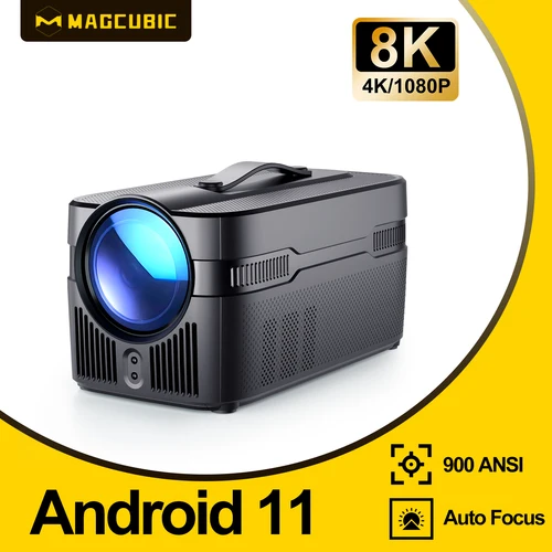 Magcubic 900ANSI HY450 C Proyector de enfoque automático 8K 1080P Ultra corto alcance Allwinner H716 BT5.4 Offset automático voz de cine en casa
