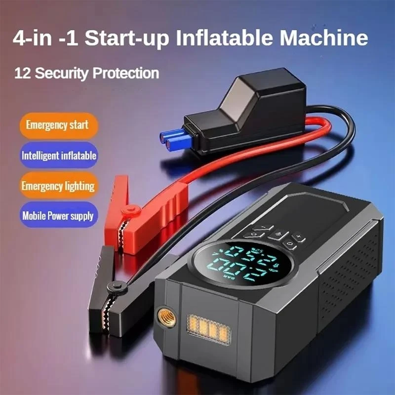 12V Car Jump Starter for Car Tires Auto Pump 150PSI Air Compressor